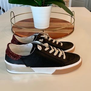 Dolce Vita black/maroon/silver sneakers-size 7.5